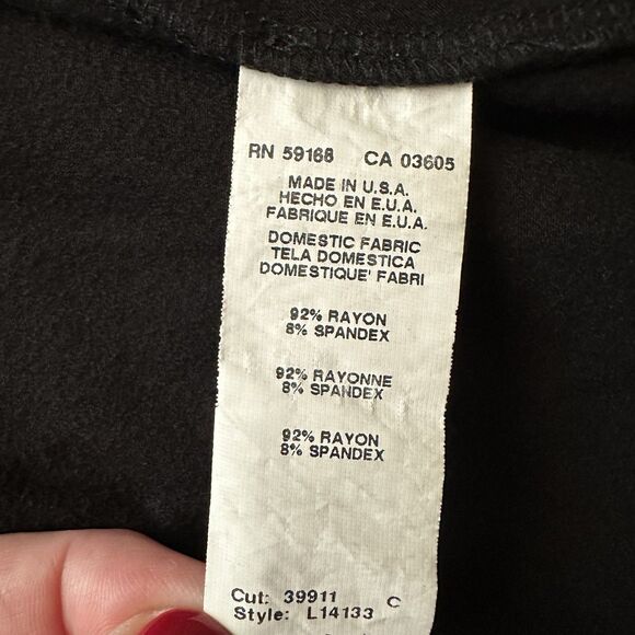 Karen Kane Maxi Skirt XL Pull On Black Slit Goth Witchy Capsule Basic - Picture 5 of 7